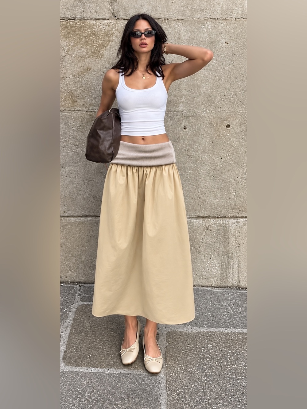 NWT Zara Contrast Fajin Skirt Also known as the Contrast Cummerbund(convertible) - Picture 3 of 14